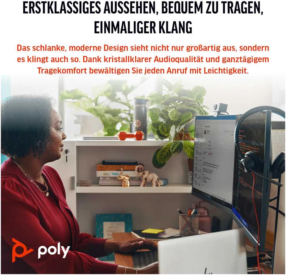 Ausinės HP POLY BW 3315 USB-C HS +3.5MMP - +USB-C/A
