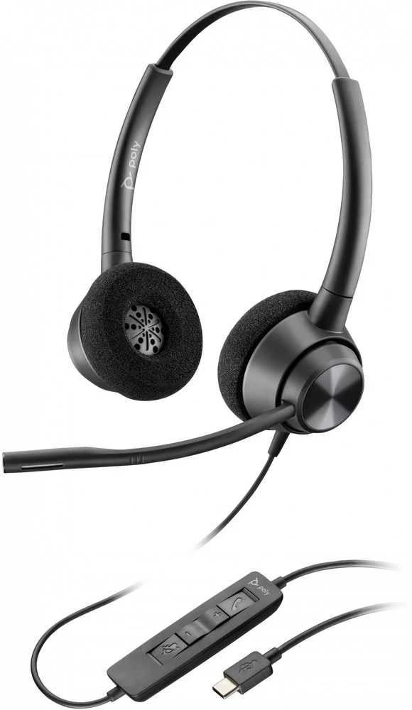 HP EncorePro 320 USB-C ausinės su valdymo pulteliu