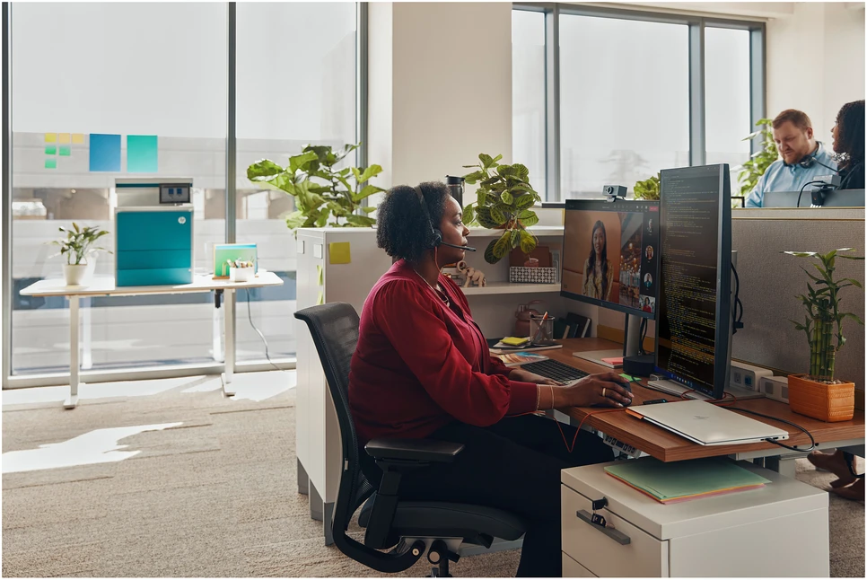 Hewlett Packard (HP) HP Poly Blackwire 3320 stereo ausinės su Microsoft Teams sertifikatu, USB-C + USB-C/A adapteris