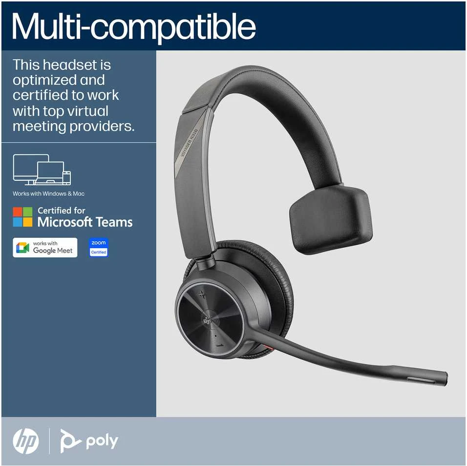 Ausinės HP Poly VOY 4310-M -M USB-C HS +BT700 +CHS