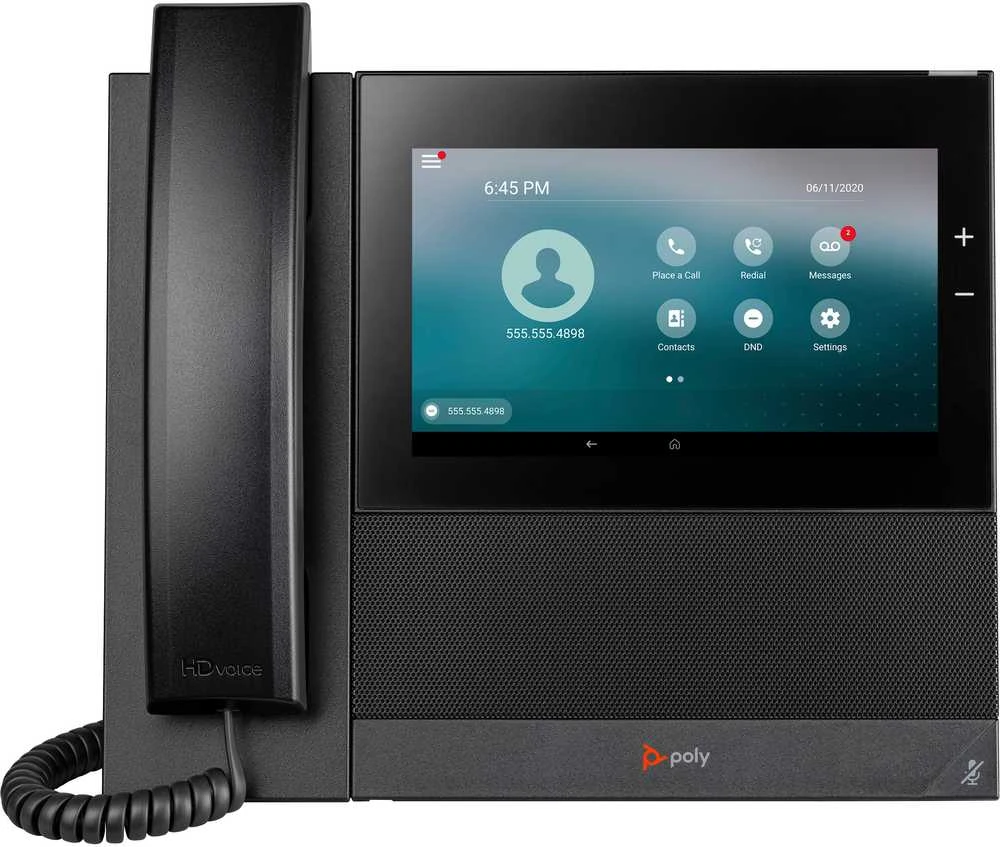 HP Triton POLY CCX 600 VoIP telefonas, juodas, 24 linijų, LCD, „Wi-Fi“