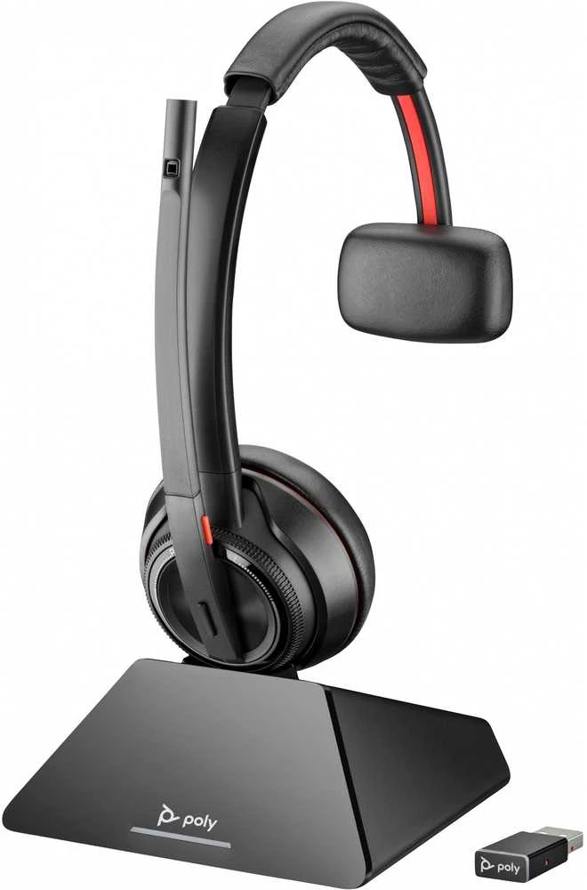 Ausinės HP Poly Savi 8220 Stereo DECT 1880-1900 MHz Viršutinis + Įkrovimo stovas