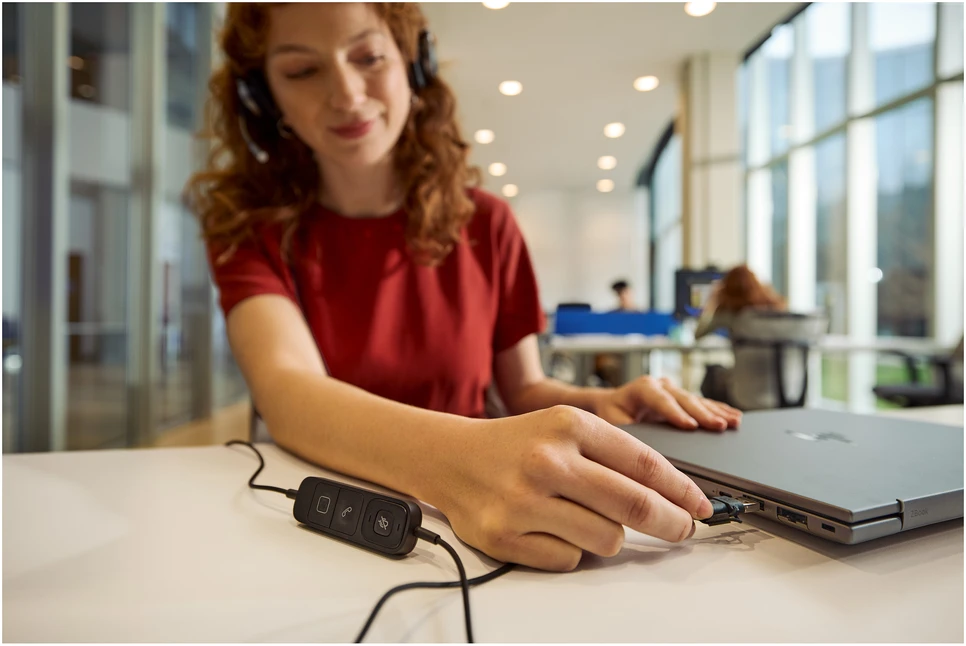 HP POLY MISSION 625 STEREO USB - WIRED Ausinės (BULK)