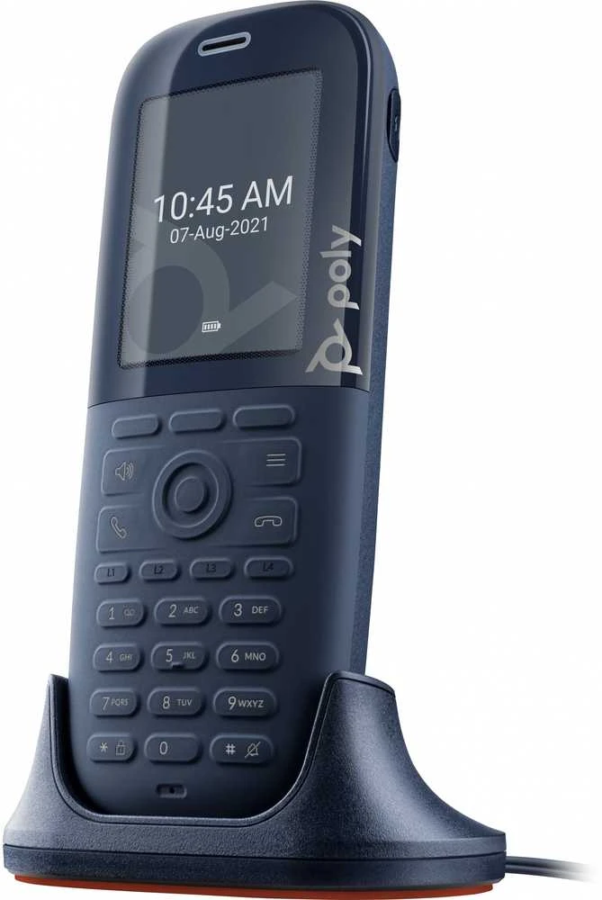 HP Poly Rove 30 DECT, DECT telefonas, belaidis ragelis, skambintojo ID, juodas