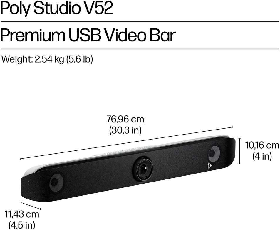 Internetinė kamera HP Studio V52 Baltas TAA-zgodny su adapteriu (A09D7AA#AC3)