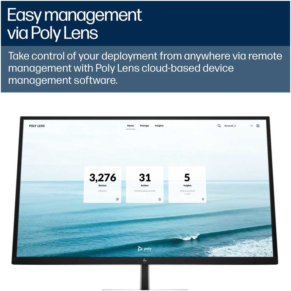 Internetinė kamera HP Studio V52 Baltas TAA-zgodny su adapteriu (A09D7AA#AC3)