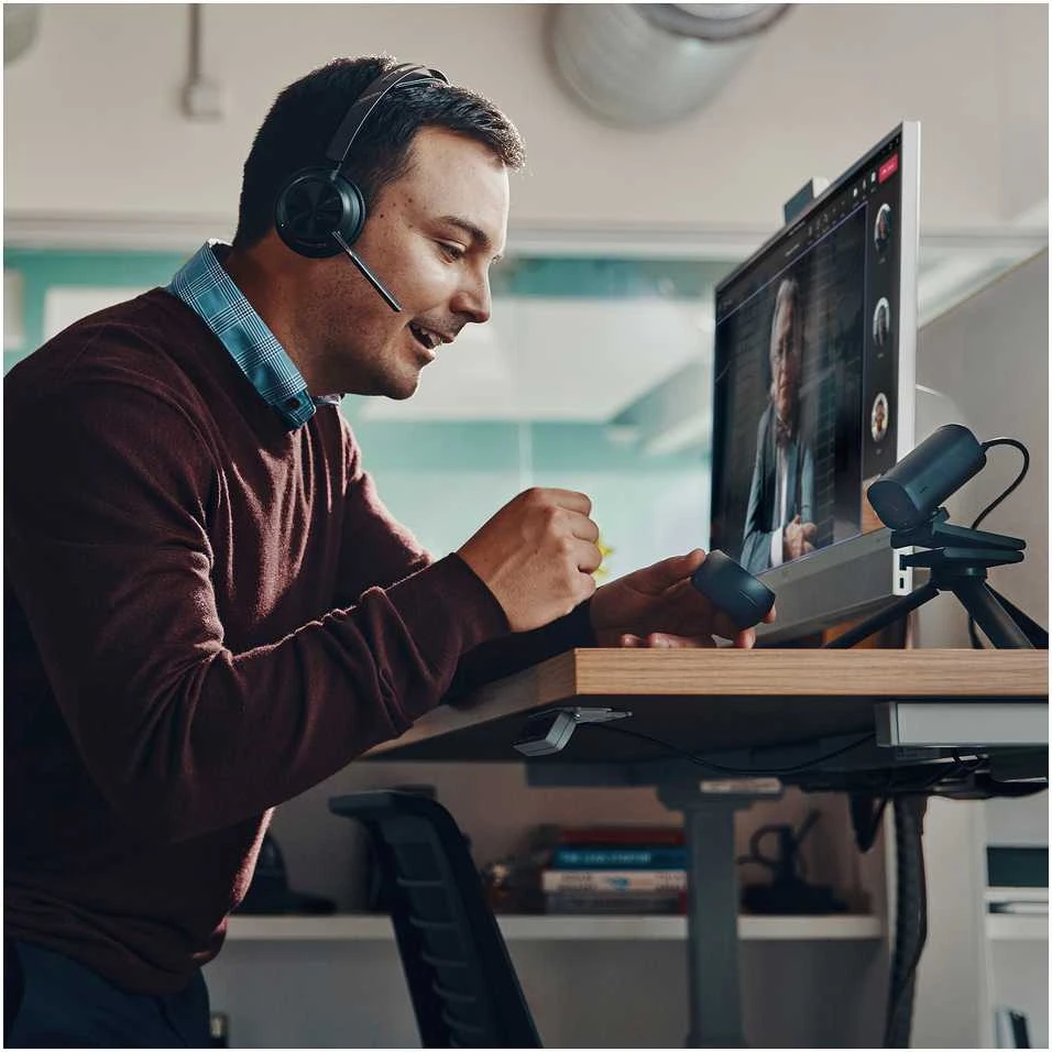 HP Poly Voyager Focus 2-M USB-C-C Ausinės USB-C/A Adapteris Charging Stovas