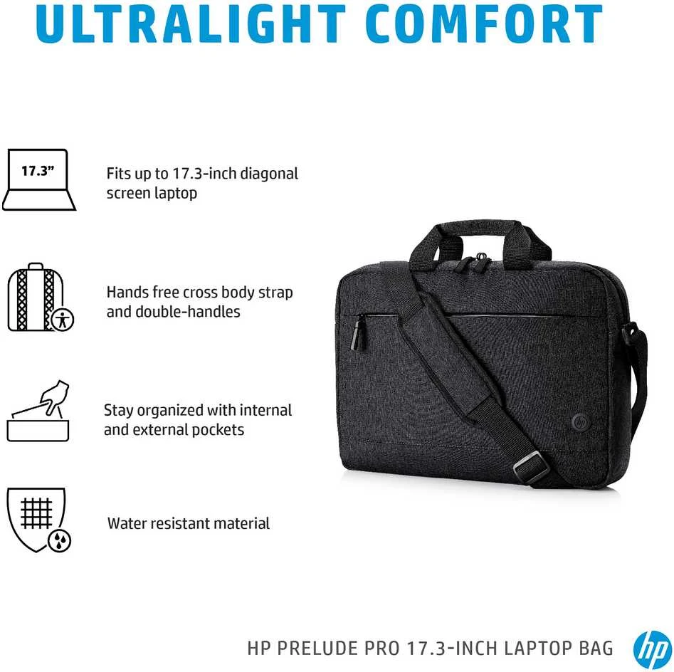 Hewlett Packard (HP) HP Prelude 17.3-inch Nešiojamas kompiuteris Bag 17.3" Toploader bag Juodas