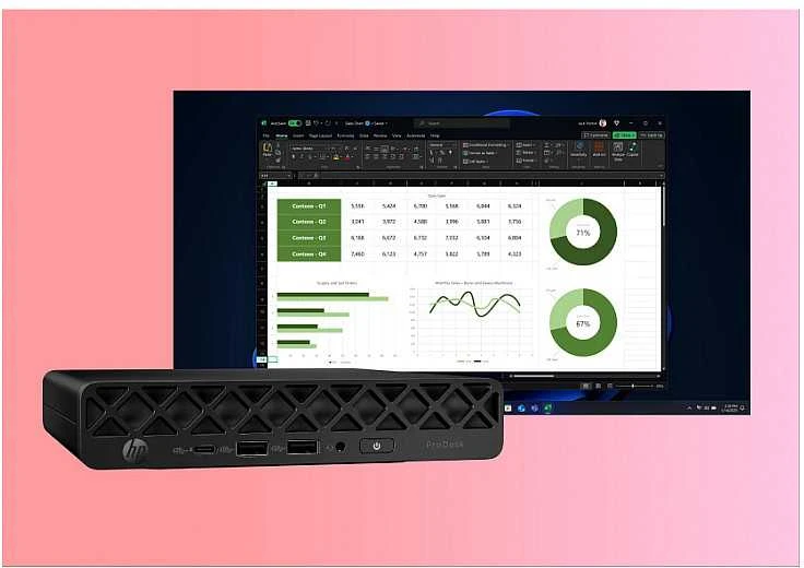 Stacionarus kompiuteris HP PRODESK 4 MINI G1I U5-235T - 24G 512G W11P WIFI6E USB-C 100W
