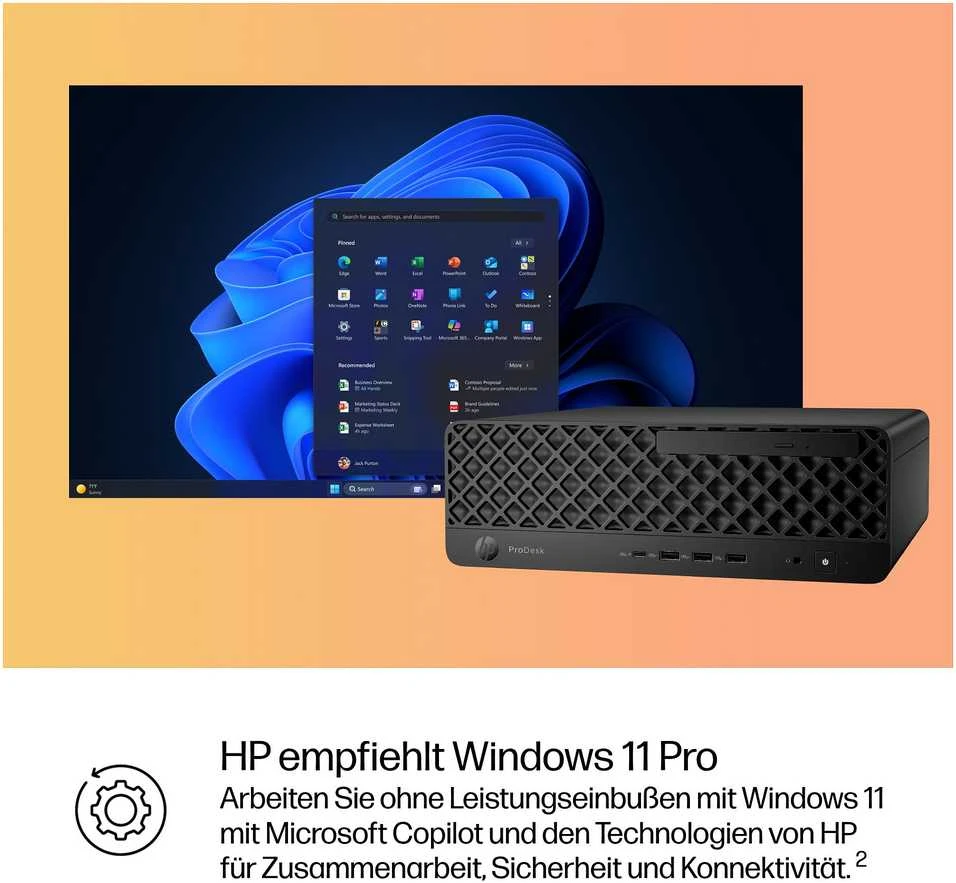Stacionarus kompiuteris HP PRODESK 4 SFF G1I U7-265 - 16GB 512GB W11P