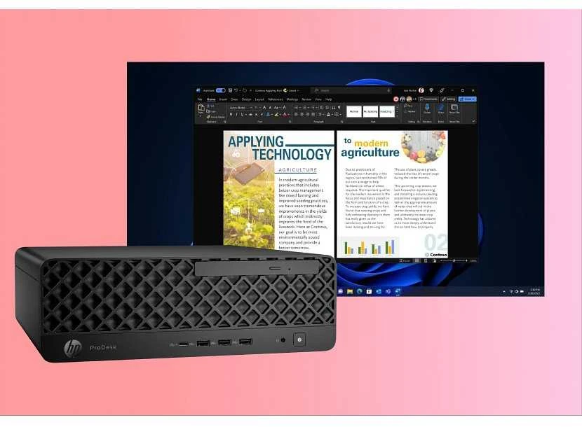 Stacionarus kompiuteris HP ProDesk 4 SFF G1i CU5-235/32GB/512GB/W11Pro