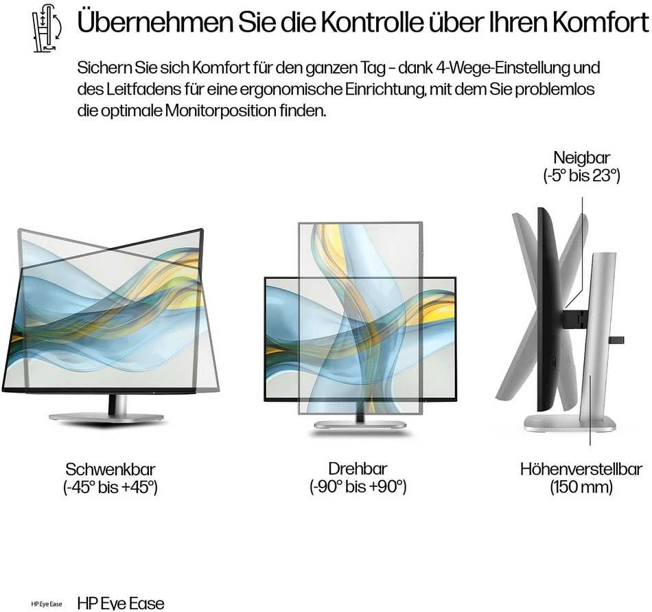 HP 524pn Series 5 Pro WUXGA monitorius – 24 colių 1920x1200 WUXGA 350 nitų 100Hz AG, IPS, HDMI/DisplayPort, 4x USB-A, reguliuojamas aukštis / pakreipimas / pasukamas / sukamas, 3 metai (pakeičia E24i G4) (Pažeista pakuotė)