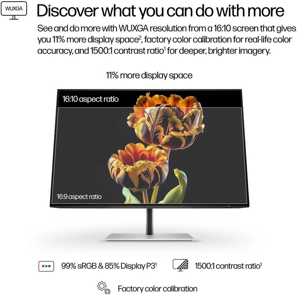 Monitorius Hewlett Packard (HP) HP 724pn Series 7 Pro/61 cm/IPS/ WUXGA (1920 x 1200)/100 Hz/350 nits