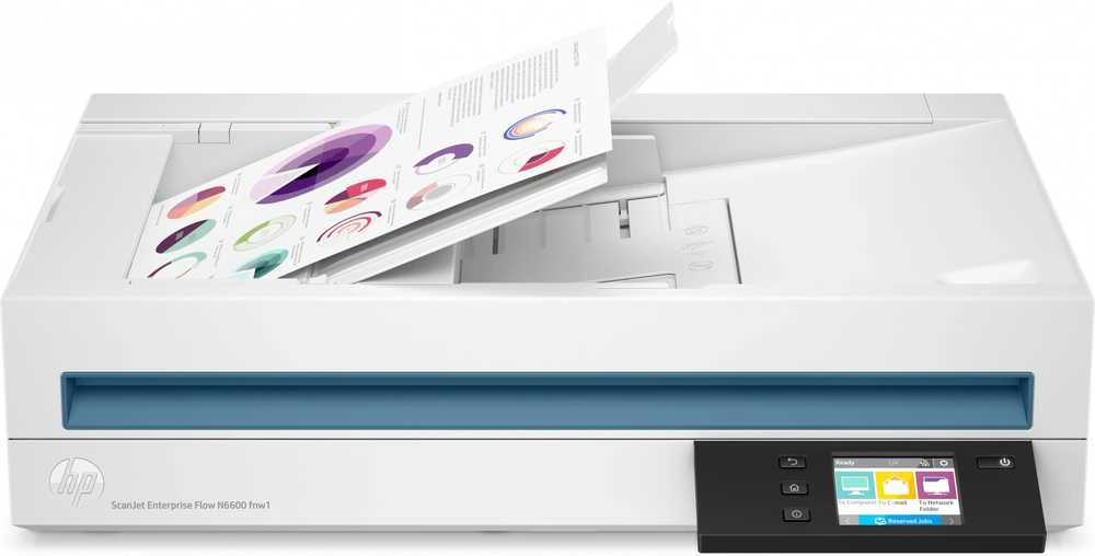 Skeneris Hewlett Packard (HP) HP SCANJET N6600FNW1 - 100 PPM TOUCHSCREEN