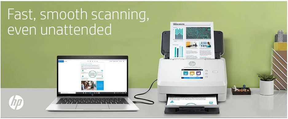 Hewlett Packard (HP) Skeneris HP Scanjet Enterprise Flow N7000 lapų tiekimo skaitytuvas