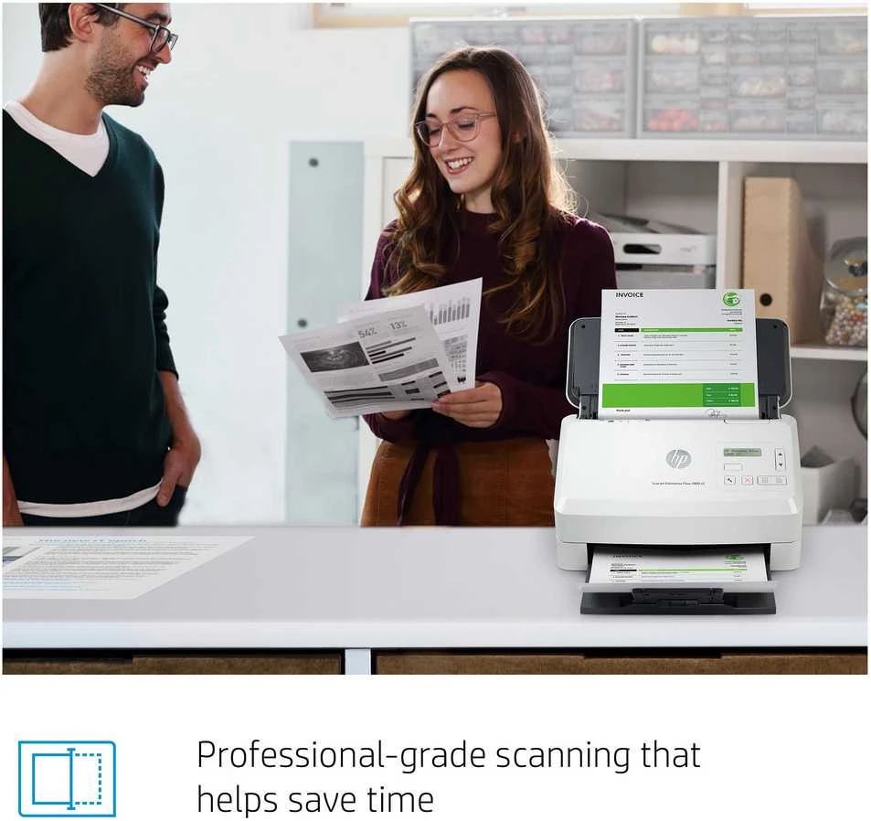 Hewlett Packard (HP) Skeneris HP Scanjet Enterprise Flow 5000 s5 lapų tiekimo skaitytuvas