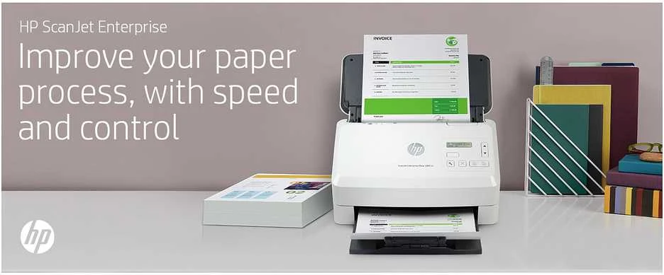 Hewlett Packard (HP) Skeneris HP Scanjet Enterprise Flow 5000 s5 lapų tiekimo skaitytuvas