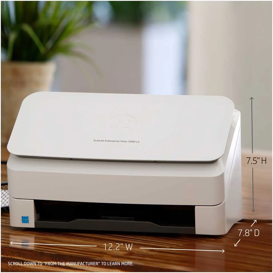 Skeneris Hewlett Packard (HP) SCANJET ENTERPRISE FLOW 7000 S3 - 75PPM SIMPLEX 150IPM DUPLEX