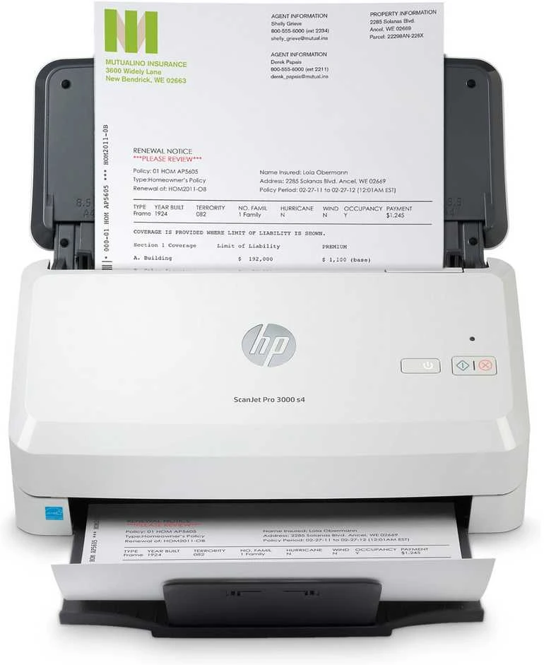 Hewlett Packard (HP) Skeneris HP Scanjet Pro 3000 s4 lapų tiekimo skaitytuvas