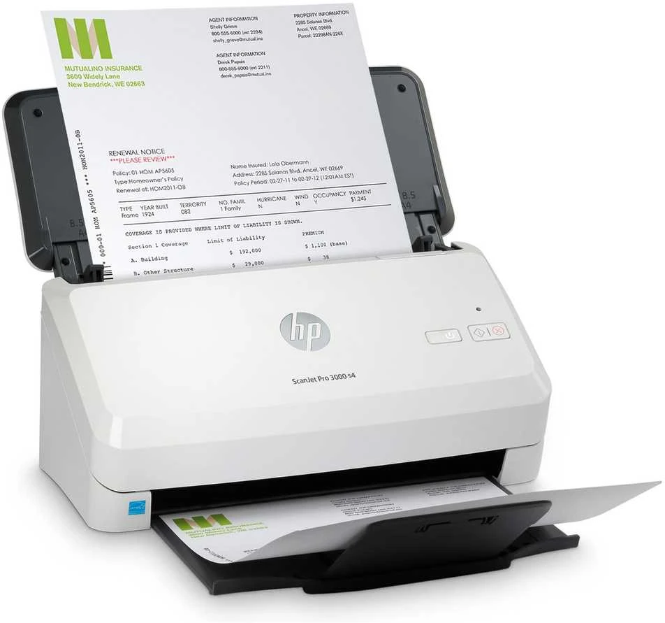 Hewlett Packard (HP) Skeneris HP Scanjet Pro 3000 s4 lapų tiekimo skaitytuvas