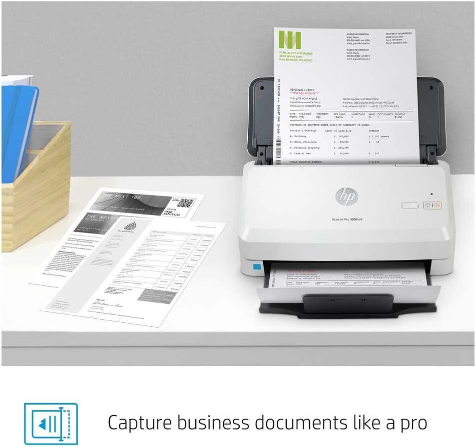 Hewlett Packard (HP) Skeneris HP Scanjet Pro 3000 s4 lapų tiekimo skaitytuvas