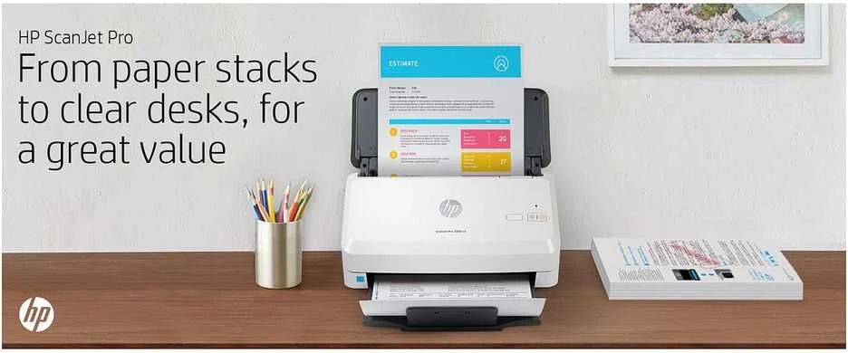 Hewlett Packard (HP) Skeneris HP Scanjet Pro 3000 s4 lapų tiekimo skaitytuvas