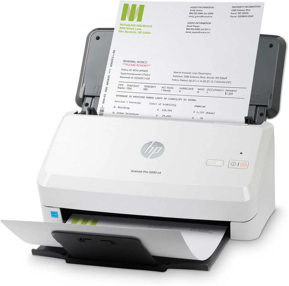 Hewlett Packard (HP) Skeneris HP Scanjet Pro 3000 s4 lapų tiekimo skaitytuvas