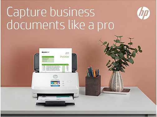 Skeneris Hewlett Packard (HP) HP ScanJet Pro N4000 snw1 skaitytuvas – A4 spalvotas 600 dpi, lapų tiekimo nuskaitymas, automatinis dokumentų tiektuvas, automatinis dvipusis, OCR / nuskaitymas į tekstą, 40 ppm, 4000 puslapių per dieną