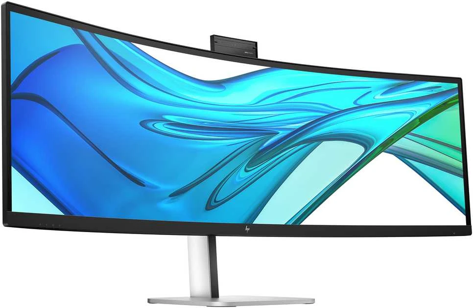 Monitorius Hewlett Packard (HP) HP LCD 549pm Conferencing 49",5120x1440,VA,400nit,4000:1,5ms,DP1.4,HDMI 2.0,4xUSB,2xUSB-C140W,cam,repro, RJ45