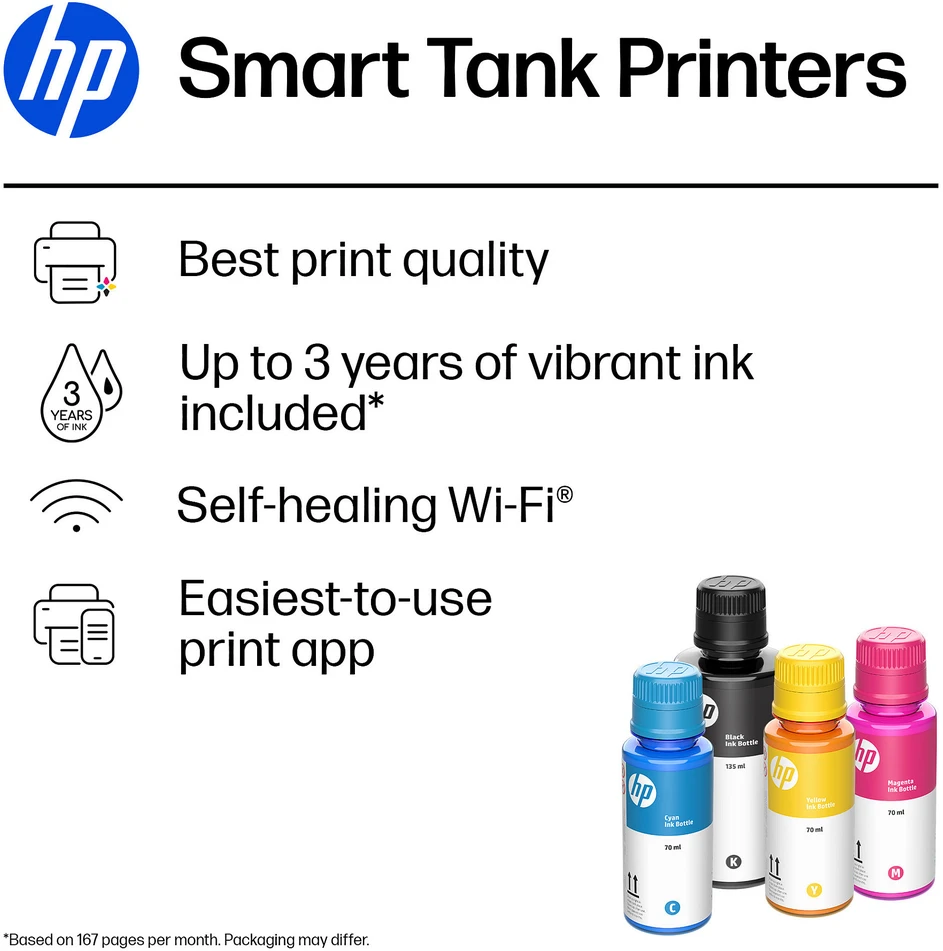 Rašalinis spausdintuvas HP Tank Color spausdintuvas (9B2D7A)