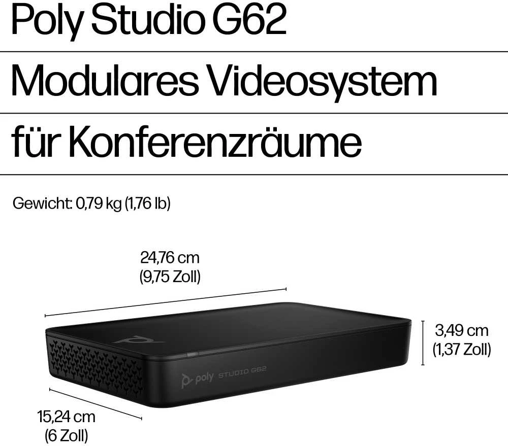 HP POLY Vaizdo konferencijų sistema „Studio G62 99T09AA#AC3“