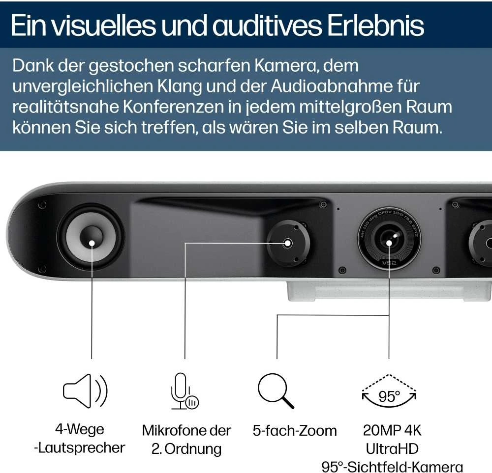 Hewlett Packard (HP) HP Poly Studio V52 USB vaizdo juosta EMEA – INTL English Loc Euro kištukas