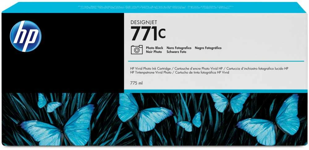 Hewlett Packard (HP) HP 771C Juodas rašalo kasetė, 775 ml, skirta HP Designjet Z6200, Z6600, Z6800