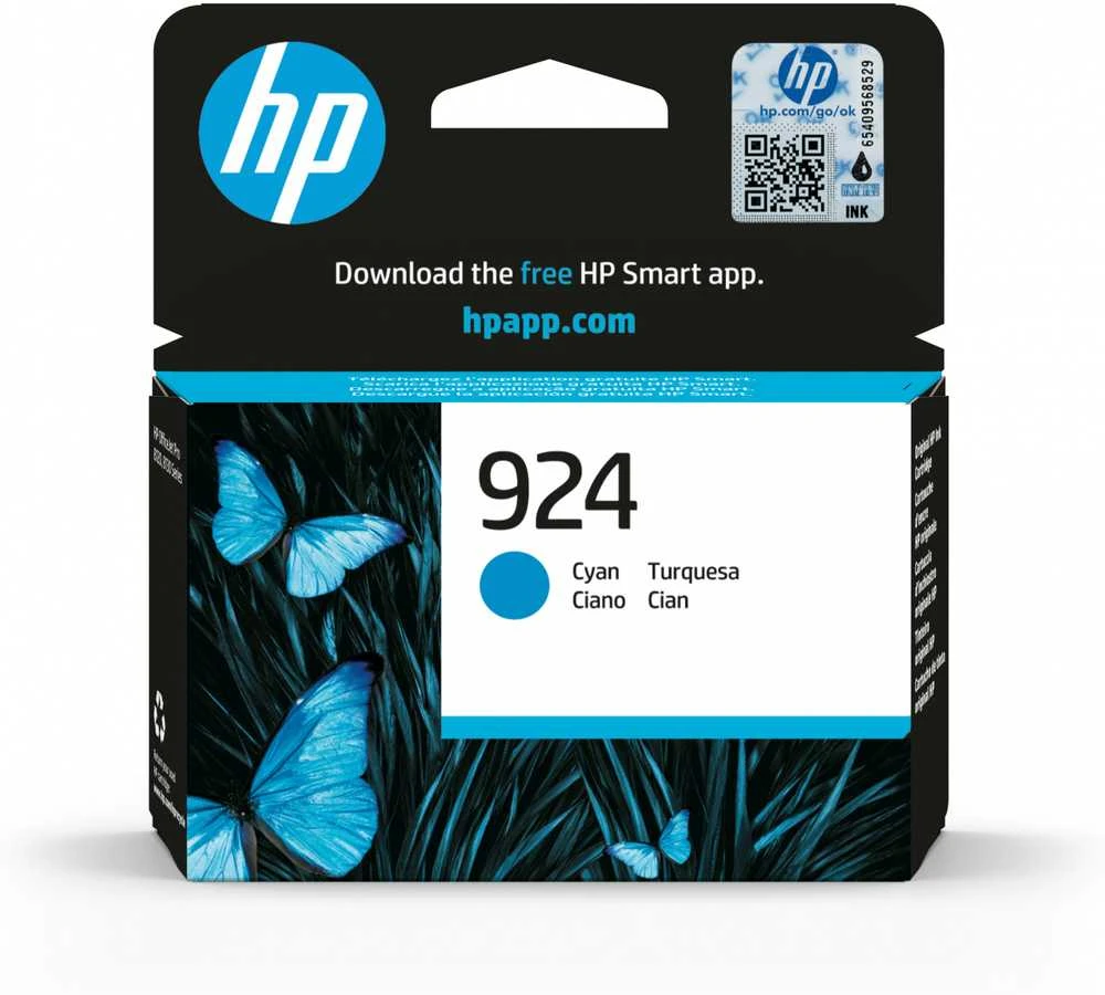 Hewlett Packard (HP) Originali HP 924 žydra rašalo kasetė