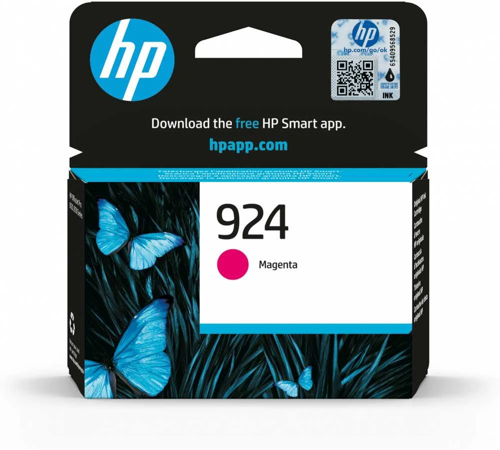 Hewlett Packard (HP) Originali HP 924 purpurinė rašalo kasetė