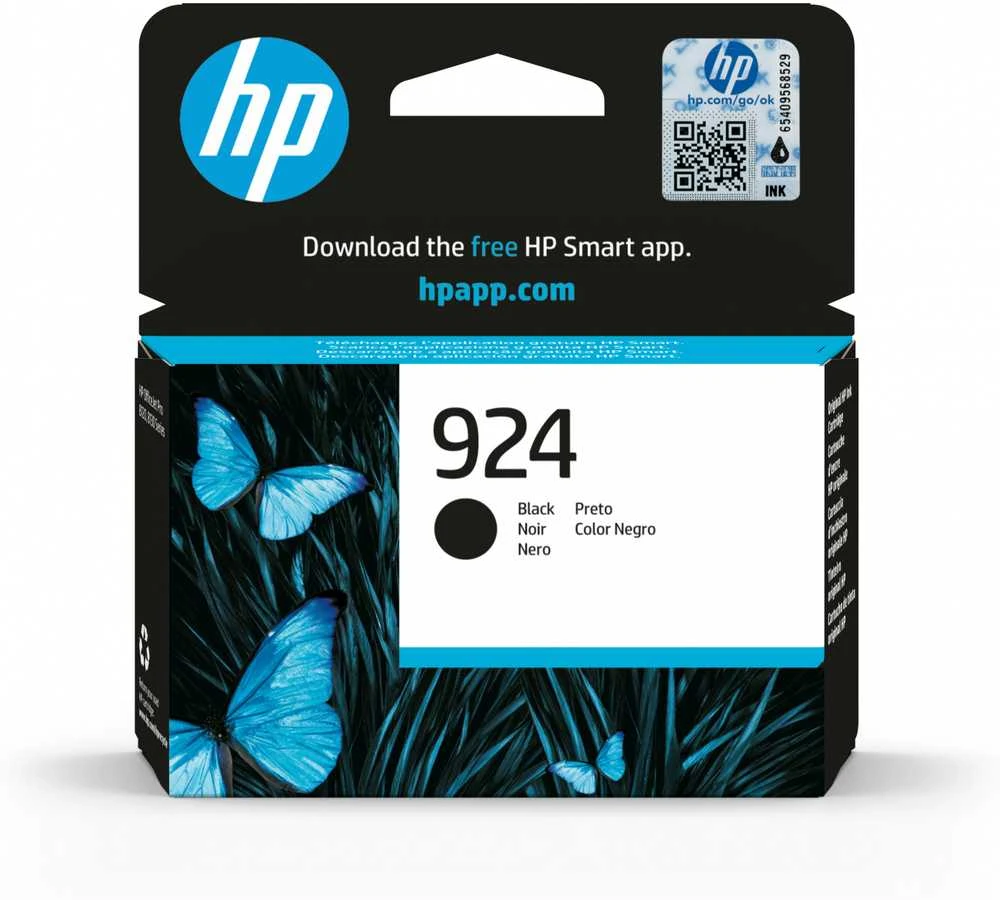 Hewlett Packard (HP) HP 924 Juodas originali rašalo kasetė