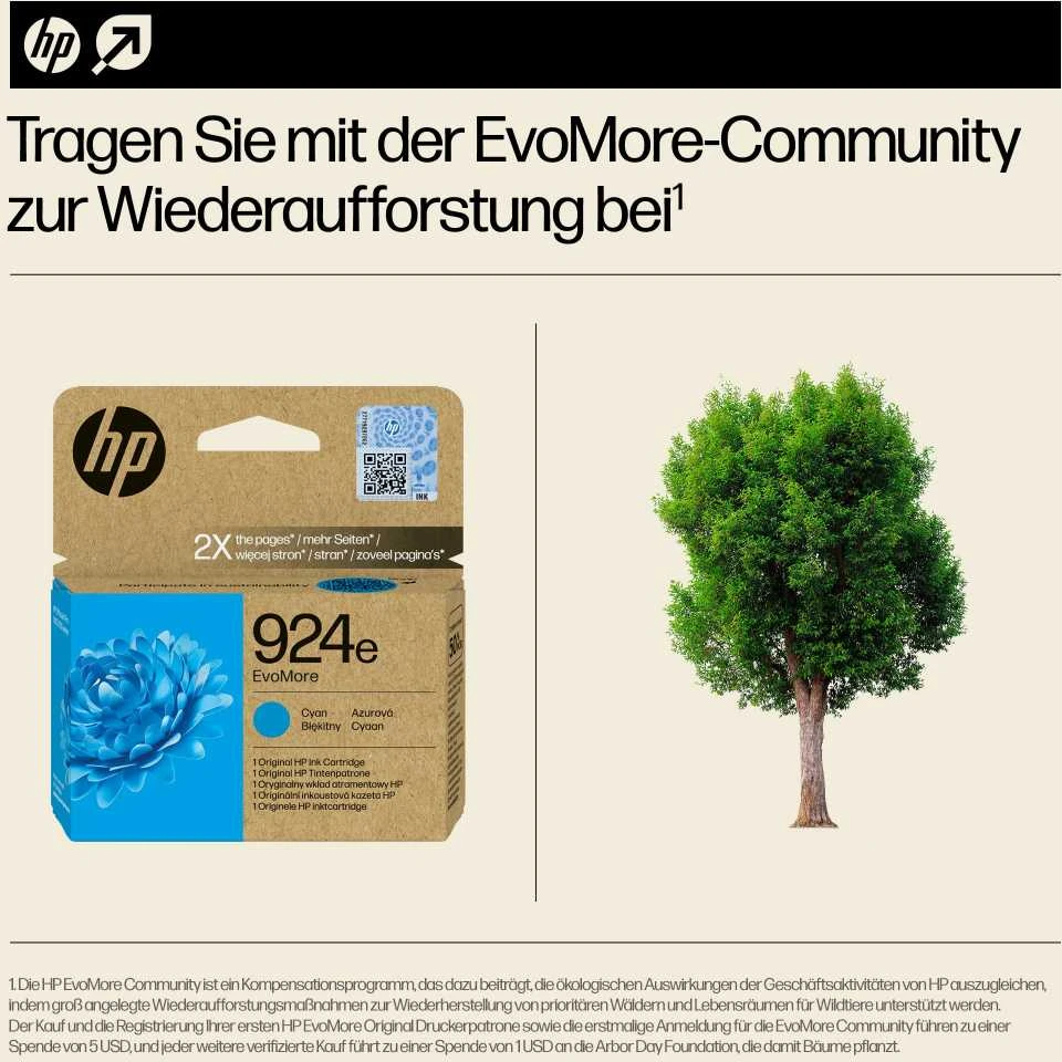 HP No. 924 mėlynas EVO MORE