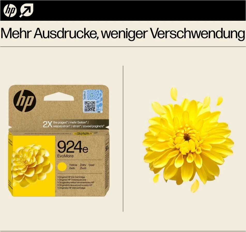 HP No. 924 geltona EVO MORE