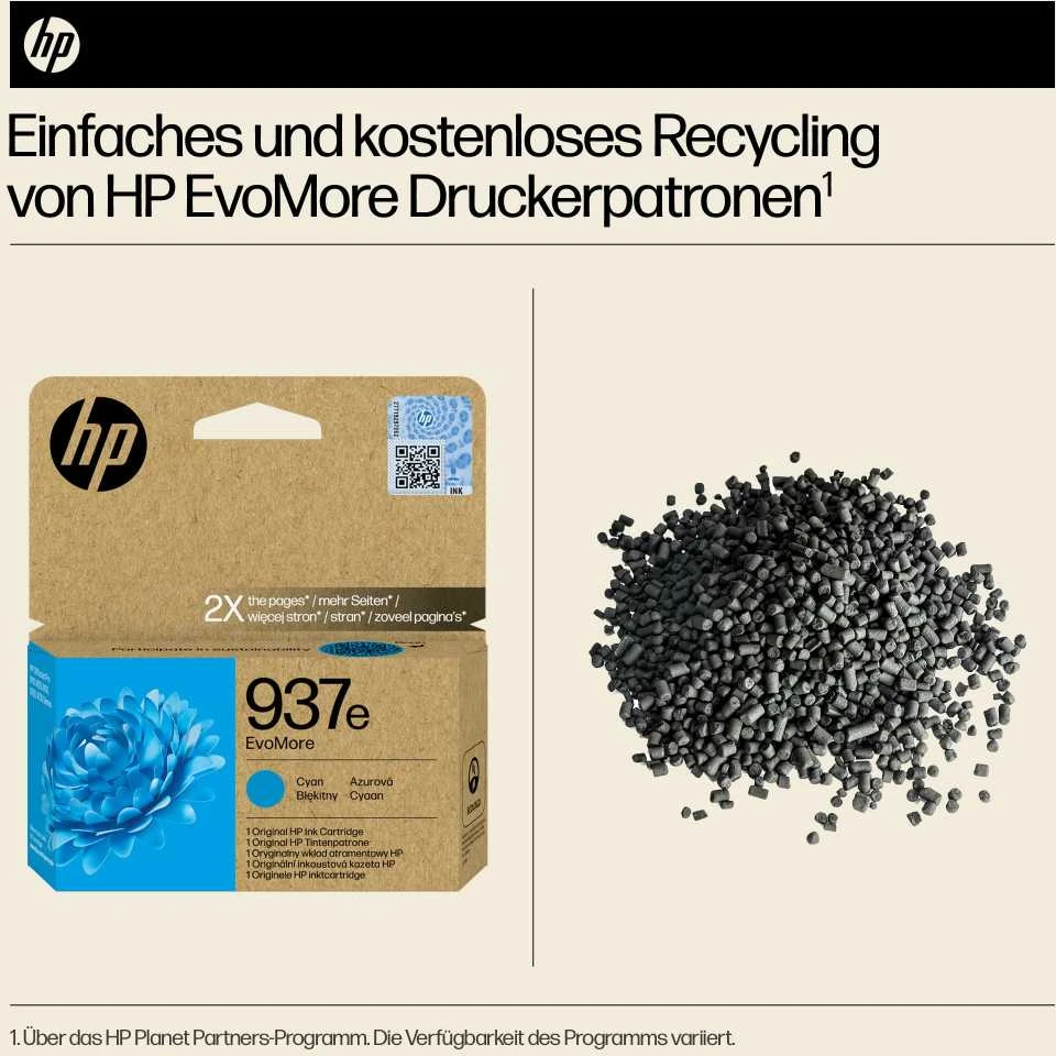 HP No. 937 mėlynas Instant Ink EVOMORE