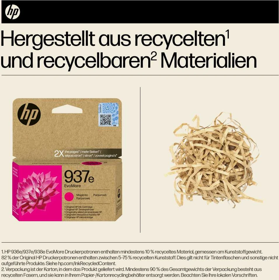 Instant HP Nr. 937 purpurinis momentinis rašalas EVOMORE