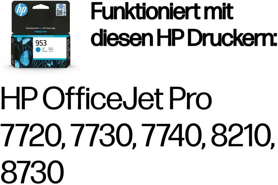 Hewlett Packard (HP) Originali HP 953 žydra rašalo kasetė (700 puslapių)