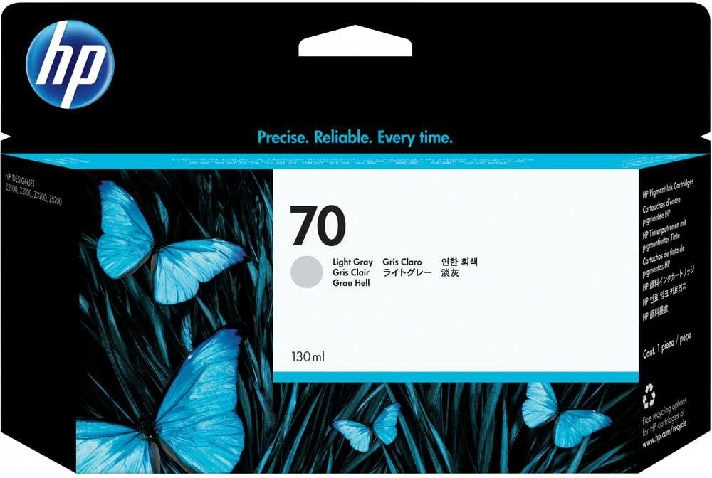 Hewlett Packard (HP) HP no.70 Ink Cart. Light Pilkas su Vivera rašalu (130ml)