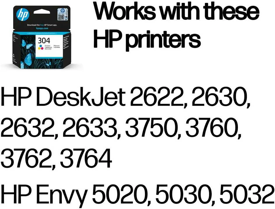 Hewlett Packard (HP) HP N9K05AE rašalo kasetė Nr.304, trispalvė