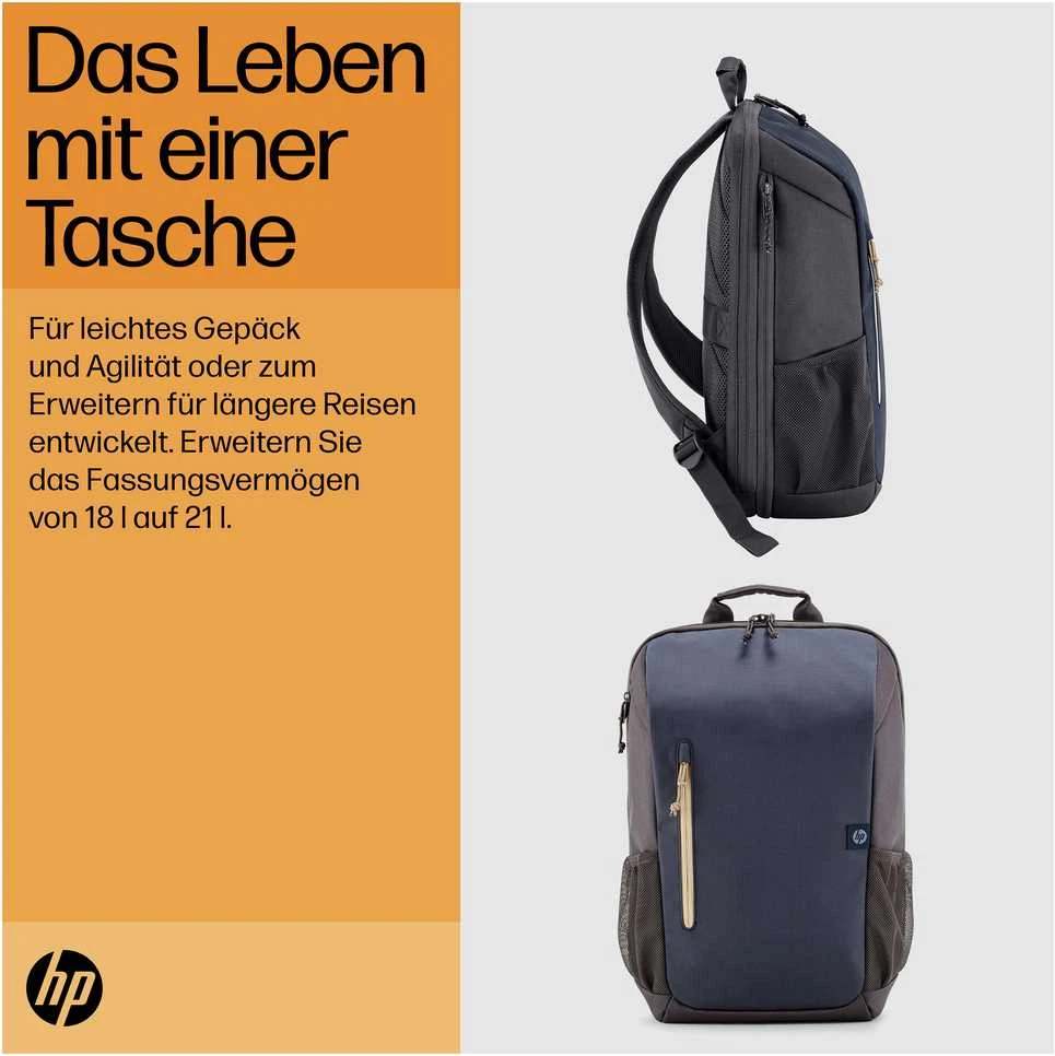 Hewlett Packard (HP) HP Travel 18 Liter 15.6 Pilkas Nešiojamas kompiuteris Backpack