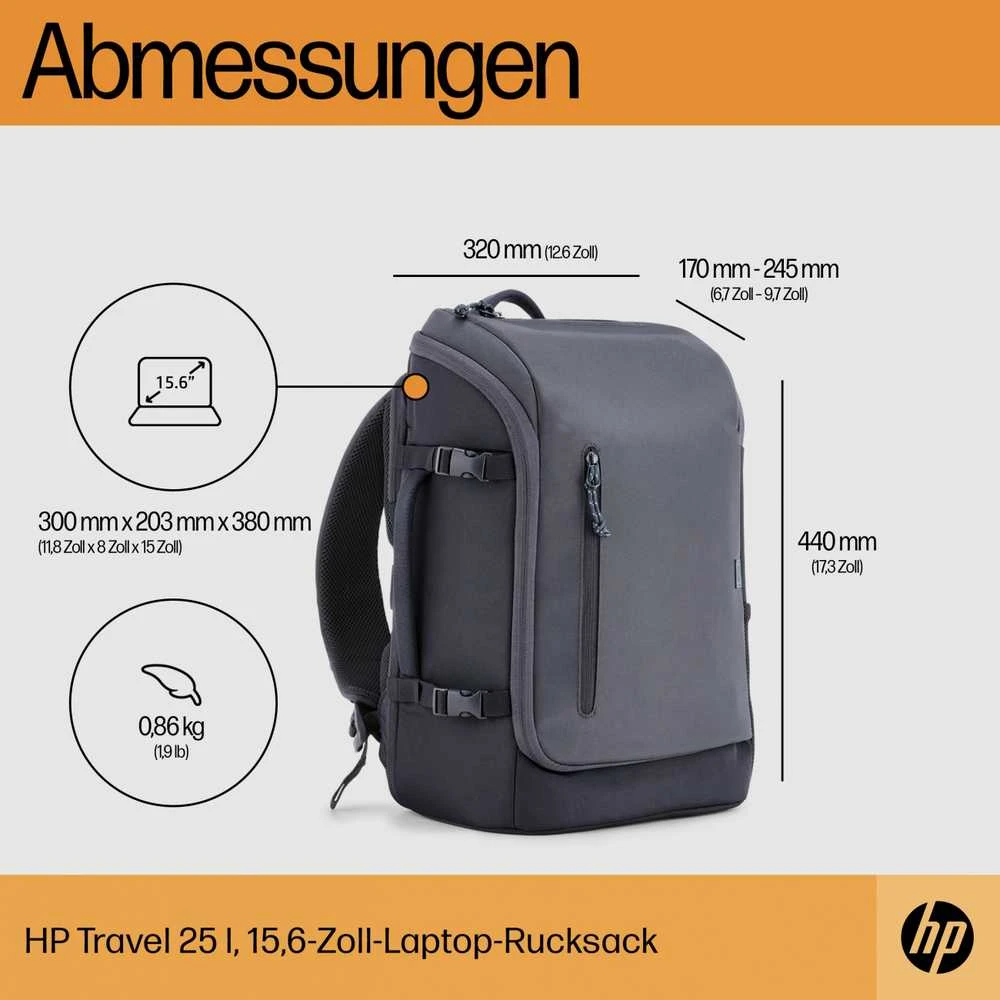 Hewlett Packard (HP) HP Travel – nešiojamojo kompiuterio nešiojimo kuprinė