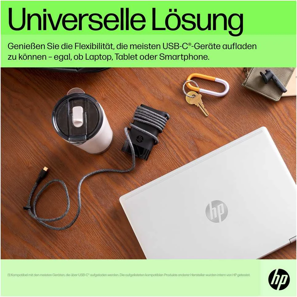 Hewlett Packard (HP) Hp Consumer HP 65 W UBS-C Nešiojamas kompiuteris Charger 671R2AA#ABB