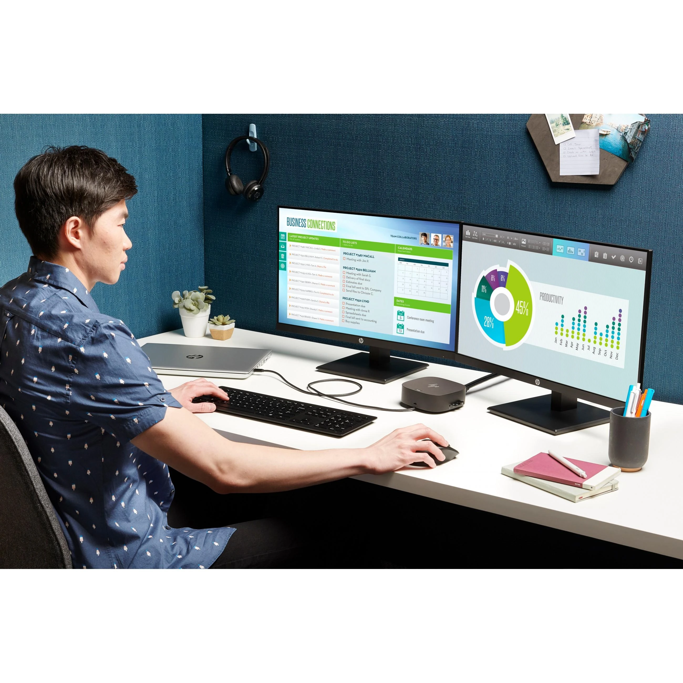 Šakotuvas Hewlett Packard (HP) HP USB-C G5 Essential Dock (EN)