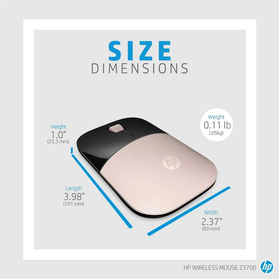Hewlett Packard (HP) HP Z3700 Mėlyna Belaidė pelė