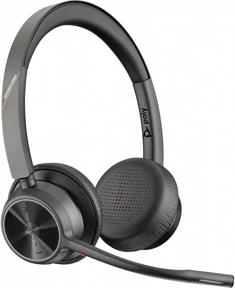 Ausinės Poly „Voyager 4320-M“ + USB-A ir USB-C + BT700 (7Y211AA)