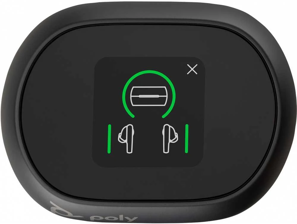Ausinės Hewlett Packard (HP) HP Poly Voyager Free 60+ UC M Carbon Juodas Earbuds +BT700 USB-C Adapteris +Jutiklinis ekranas Charge Case
